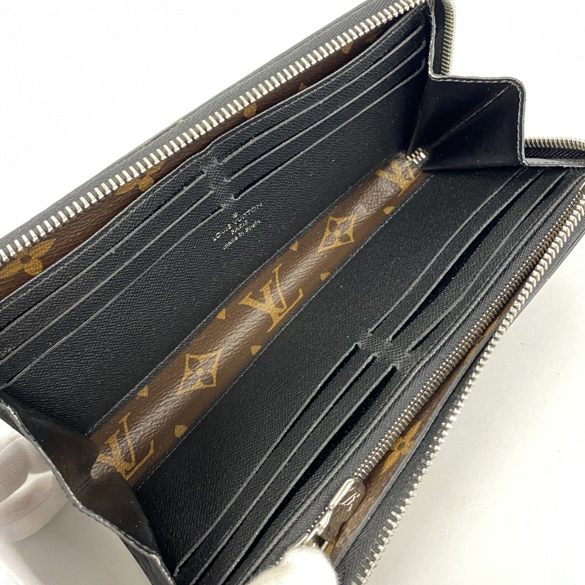 Louis Vuitton Wallet Monogram Macassar Zippy Dragonne Brown — view 3