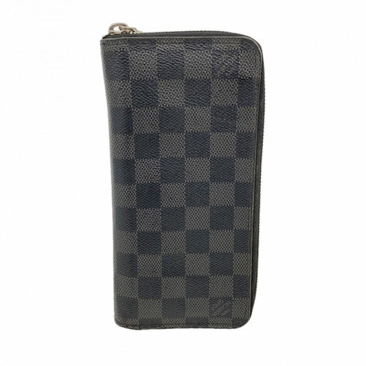Louis Vuitton Wallet Damier Graphite Zippy Vertical Black