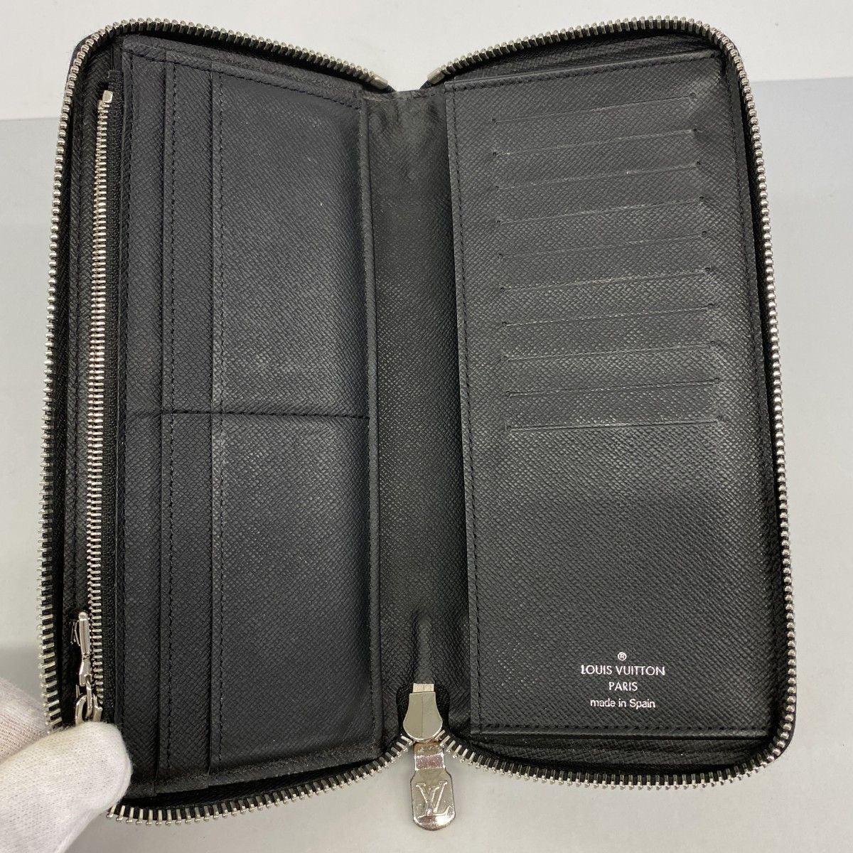 Louis Vuitton Wallet Damier Graphite Zippy Vertical Black — view 3
