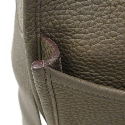 Hermes Shoulder Bag Evelyne Taurillon Clemence Etain Silver — view 8