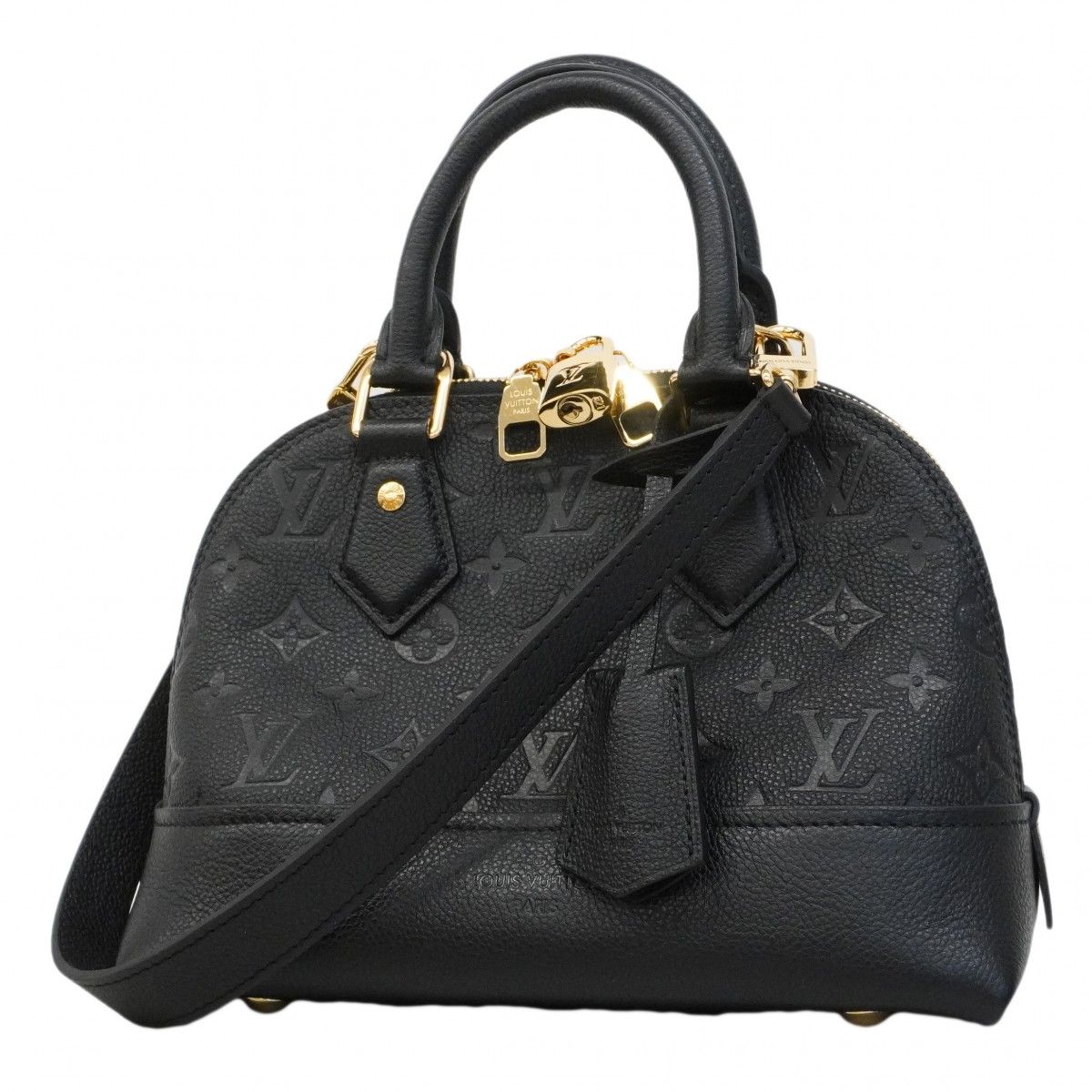 Louis Vuitton Handbag Monogram Empreinte Alma BB Noir 2-Way