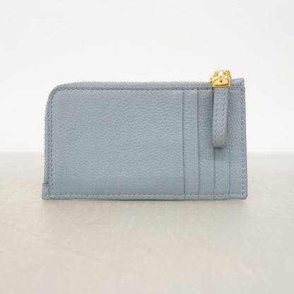 Dior Coin Case Cannage Leather Blue Gold — view 6