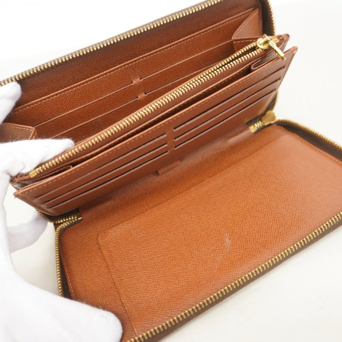 Louis Vuitton Wallet Monogram Zippy Organizer NM Brown — view 3
