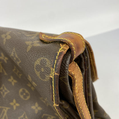 Louis Vuitton Shoulder Bag Monogram Saumur 35 Brown — view 6
