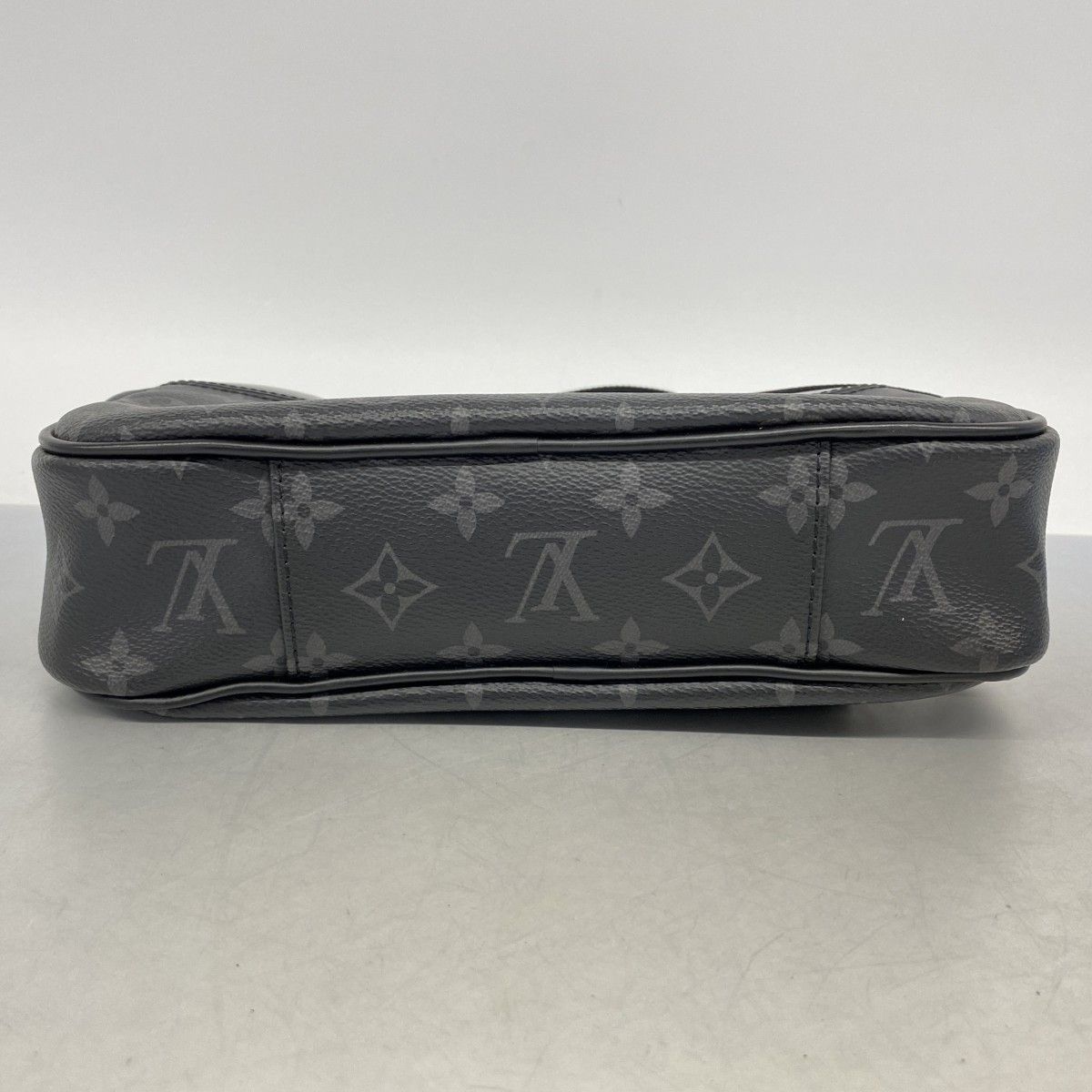 Louis Vuitton Belt Bag Monogram Eclipse Black Gray — view 3