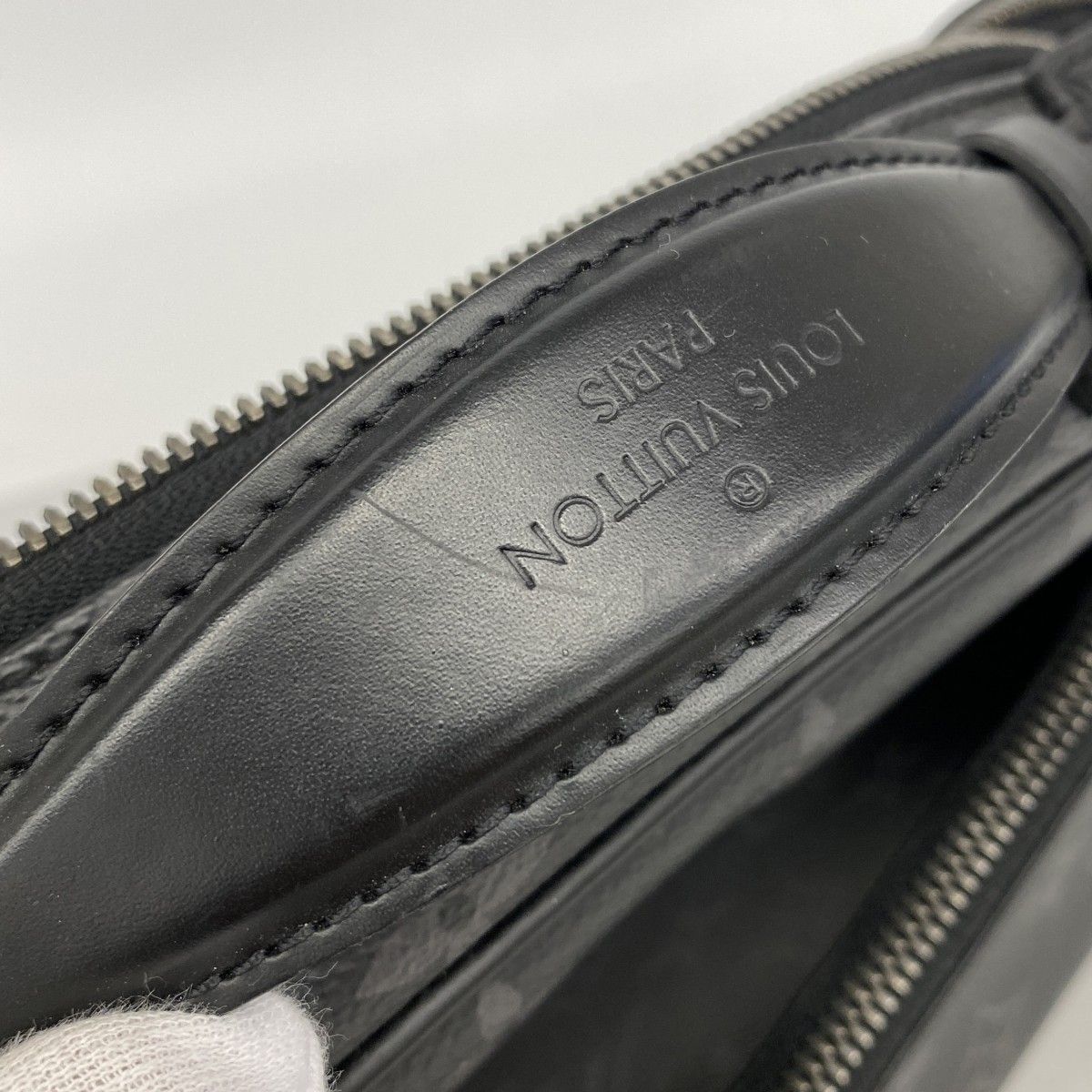 Louis Vuitton Belt Bag Monogram Eclipse Black Gray — view 6