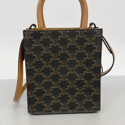 Celine Handbag Triomphe Vertical Cover Brown — view 8