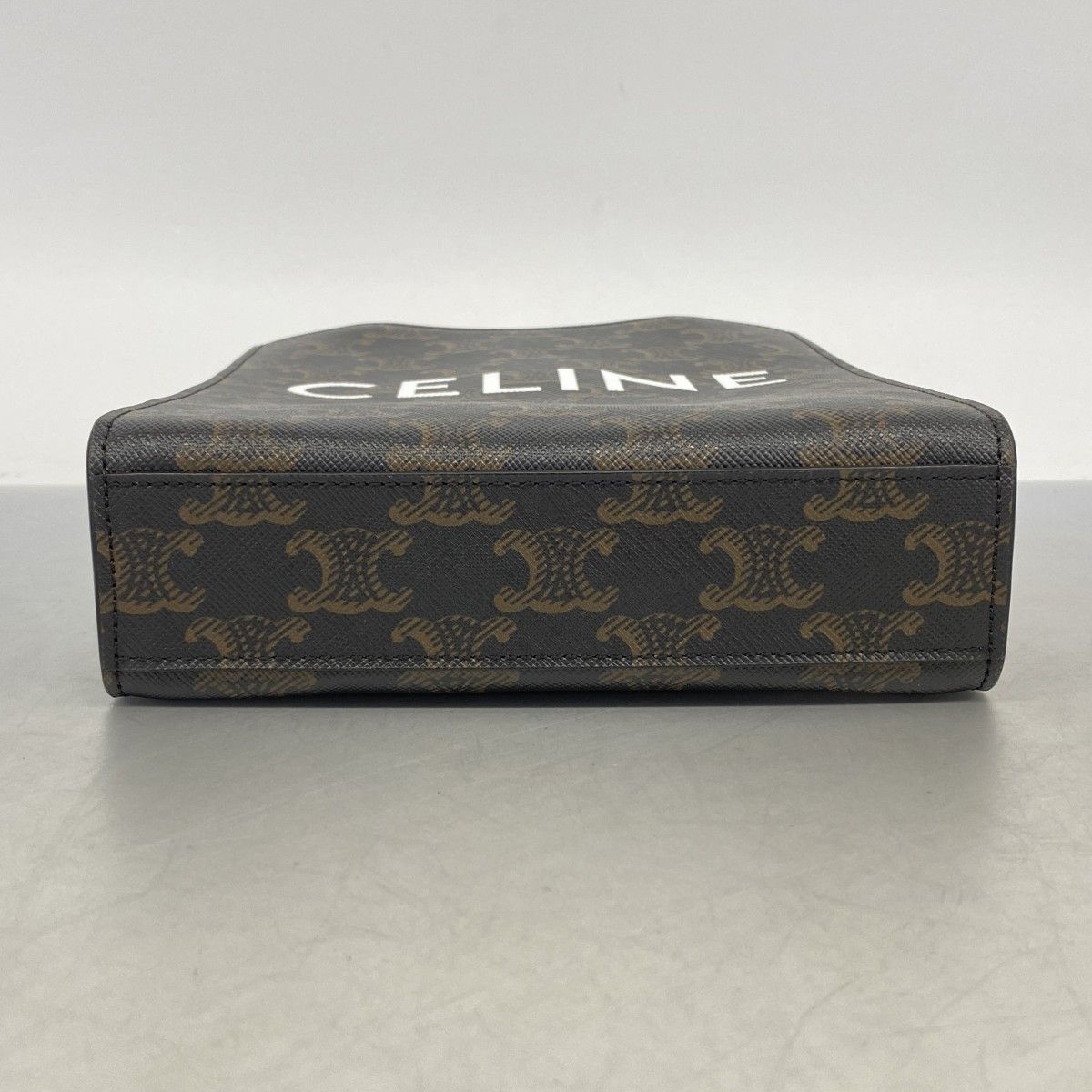Celine Handbag Triomphe Vertical Cover Brown — view 3
