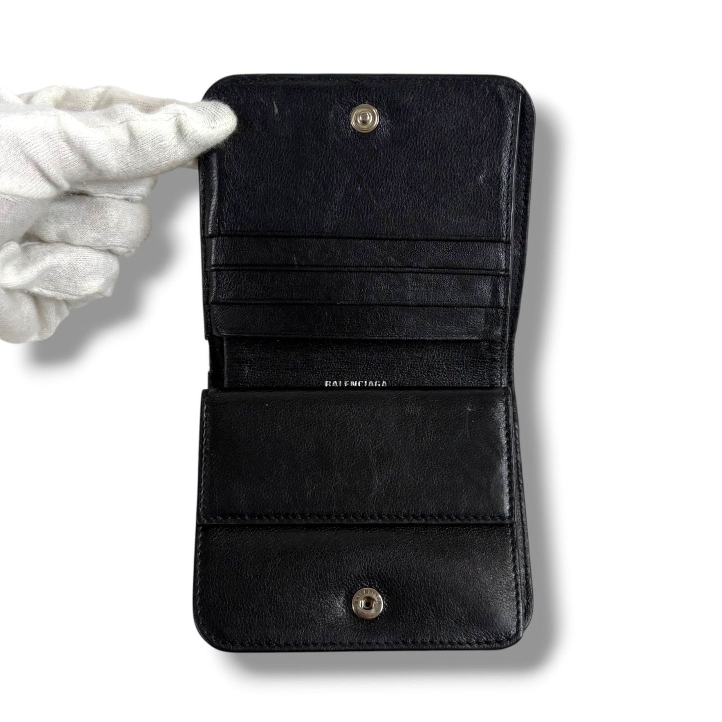Balenciaga Logo Print Croco Wallet — view 4