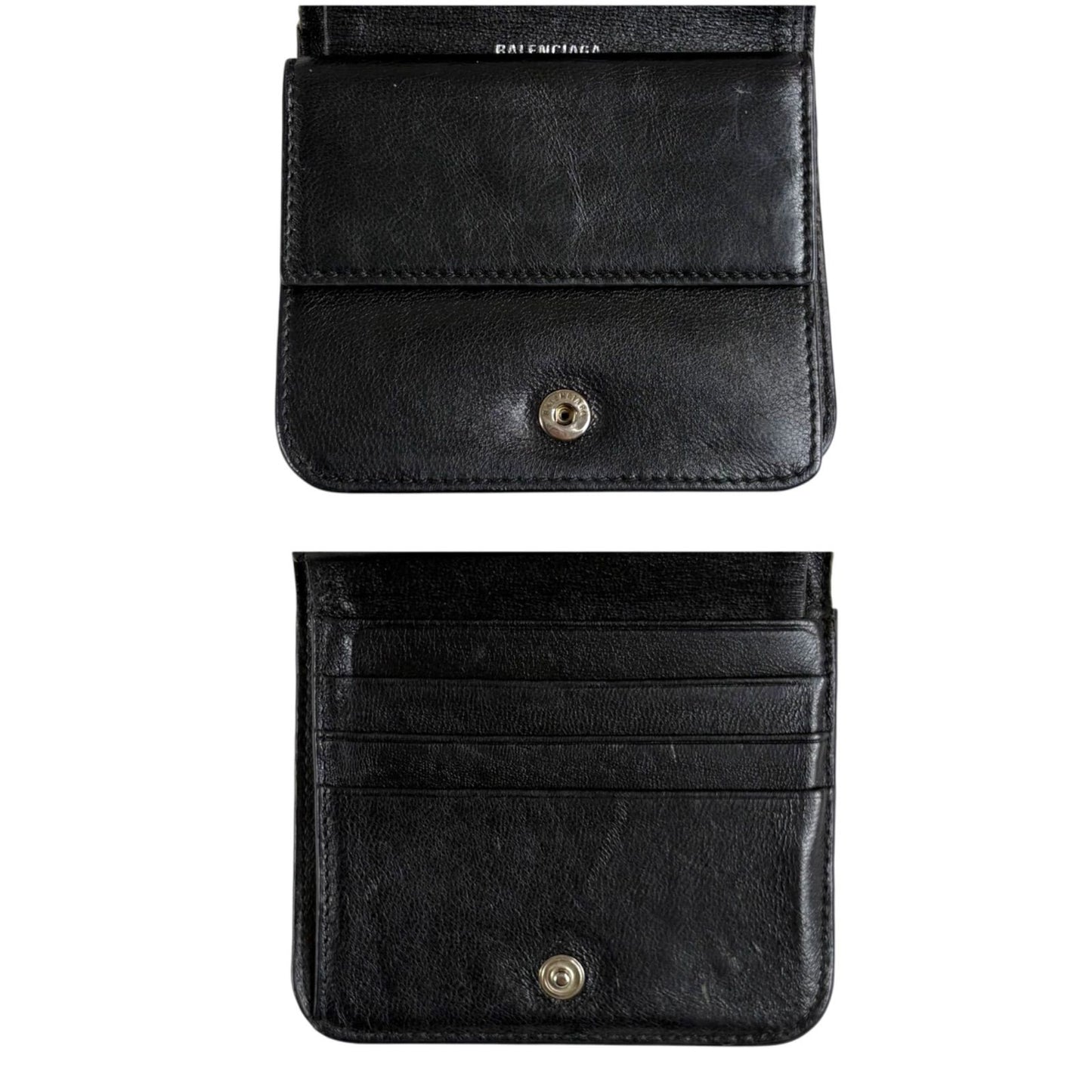 Balenciaga Logo Print Croco Wallet — view 8