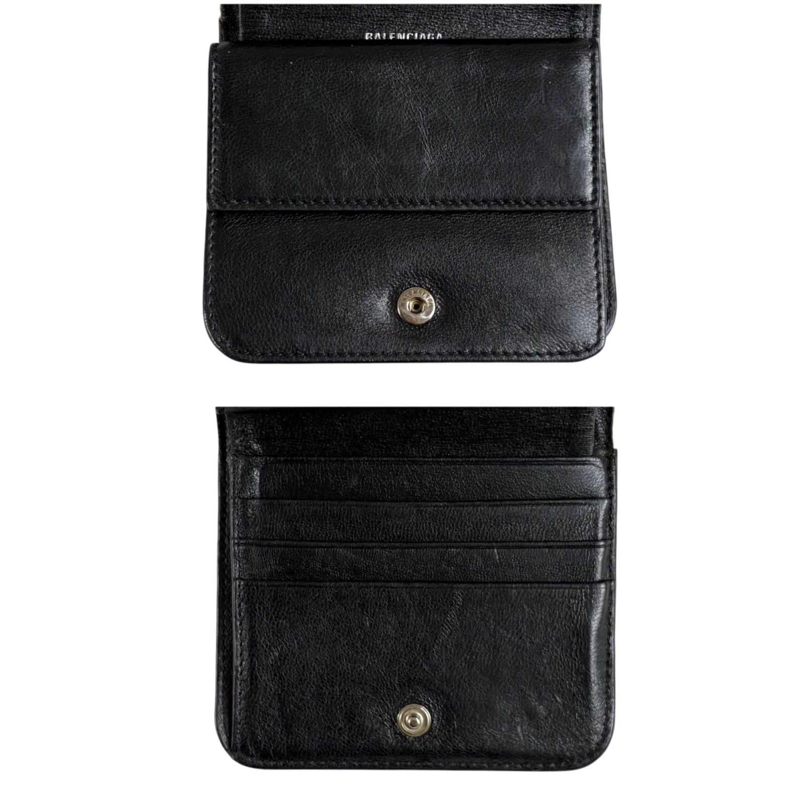 Balenciaga Logo Print Croco Wallet — view 8