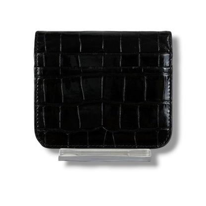 Balenciaga Logo Print Croco Wallet — view 3