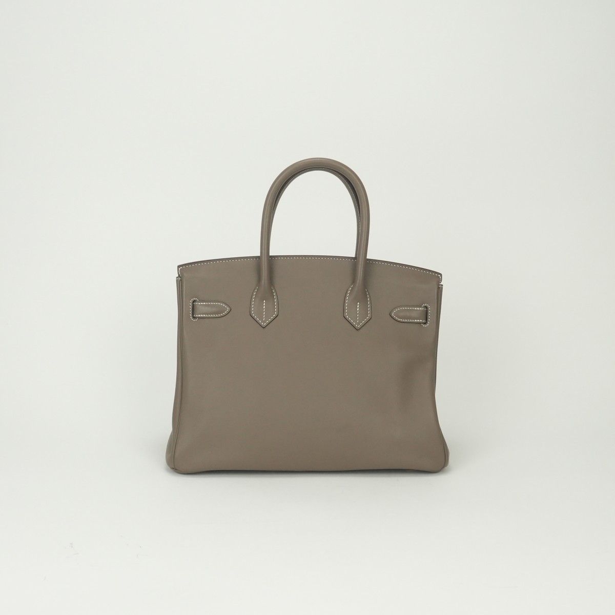 Hermes Birkin 30 Tote Swift Etoupe Gray Gold Handbag Veau — view 3