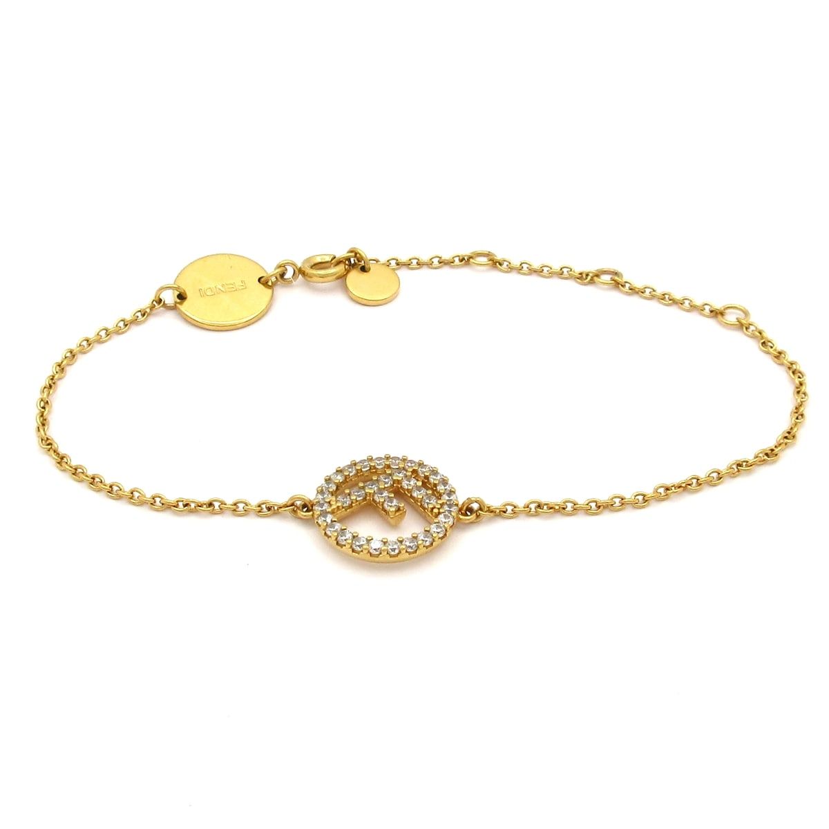 Fendi Bracelet Gold Clear Motif