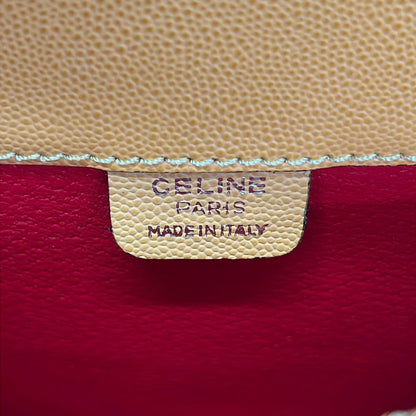 Celine Handbag Ganchini Yellow Leather — view 9