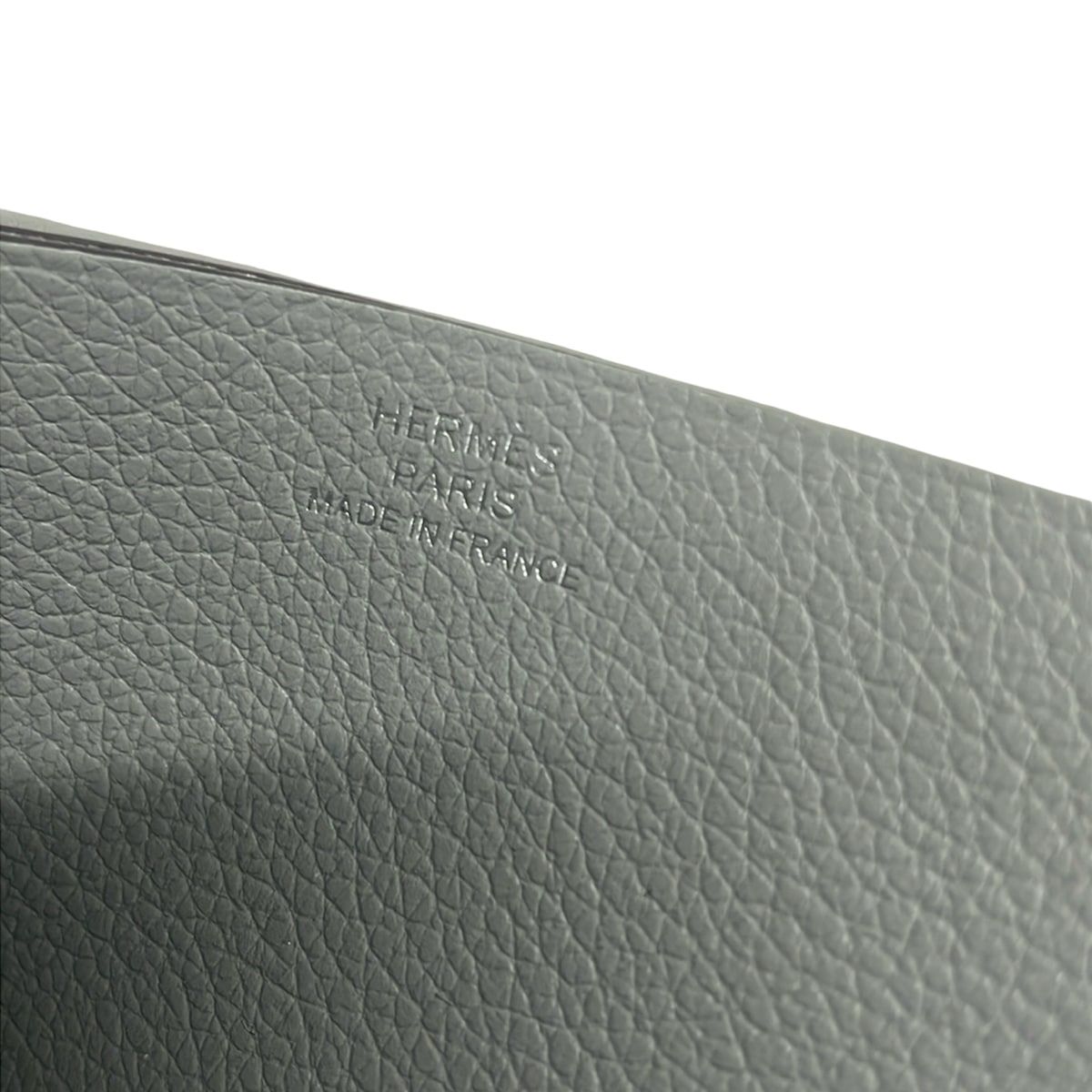 Hermes Card Case Gray Platinum — view 4