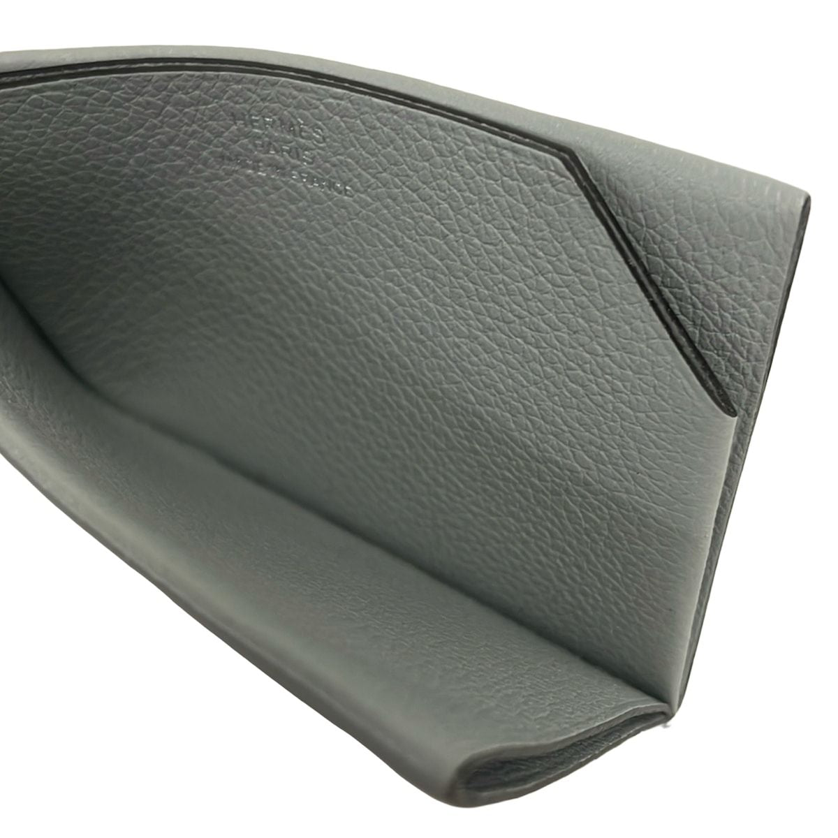 Hermes Card Case Gray Platinum — view 3