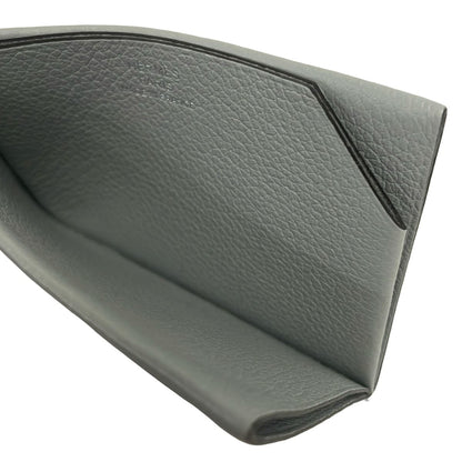 Hermes Card Case Gray Platinum — view 3