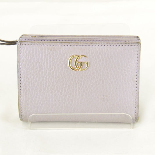 Gucci Bifold Wallet Leather Purple