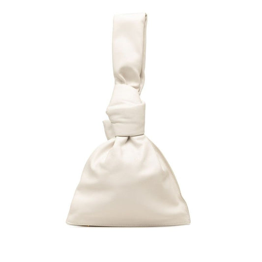 Bottega Veneta Mini the Twist Handbag White Leather