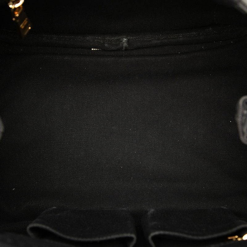 Prada Canapa Tote Black Canvas — view 4