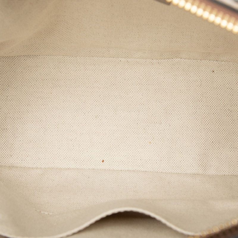 Gucci GG Supreme Horsebit 2-Way Shoulder Bag Beige Brown Leather — view 4