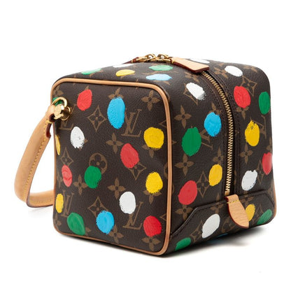 Louis Vuitton Yayoi Kusama Monogram Square Chain Shoulder Bag 2-Way Brown — view 2