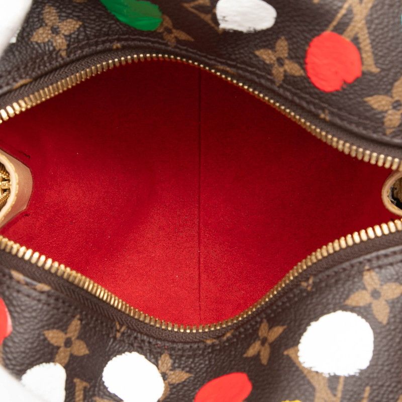 Louis Vuitton Yayoi Kusama Monogram Square Chain Shoulder Bag 2-Way Brown — view 4