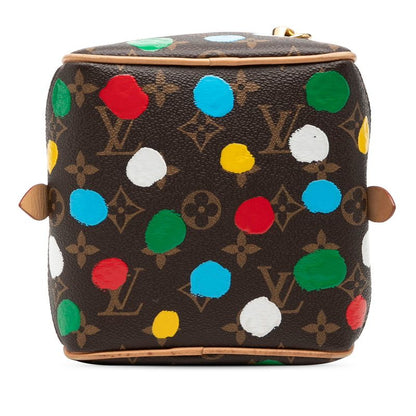 Louis Vuitton Yayoi Kusama Monogram Square Chain Shoulder Bag 2-Way Brown — view 3