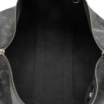 Louis Vuitton Monogram Eclipse Keepall Bandouliere 45 Boston Bag 2-Way Black — view 4