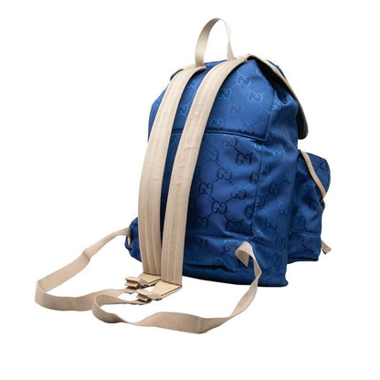 Gucci GG Nylon Off the Grid Backpack Blue Beige — view 2