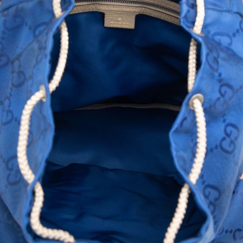 Gucci GG Nylon Off the Grid Backpack Blue Beige — view 4
