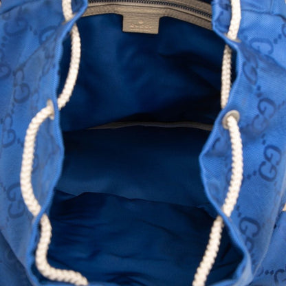 Gucci GG Nylon Off the Grid Backpack Blue Beige — view 4