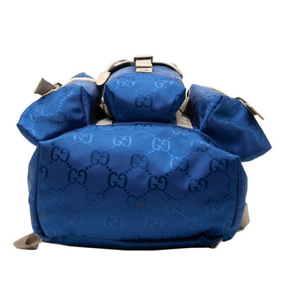 Gucci GG Nylon Off the Grid Backpack Blue Beige — view 3