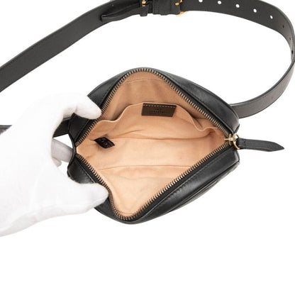 Gucci GG Marmont Quilted Belt Bag Black Leather — view 4