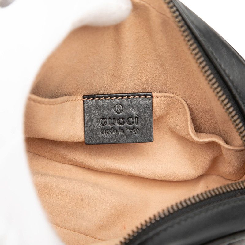 Gucci GG Marmont Quilted Belt Bag Black Leather — view 5