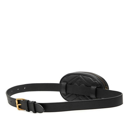 Gucci GG Marmont Quilted Belt Bag Black Leather — view 2