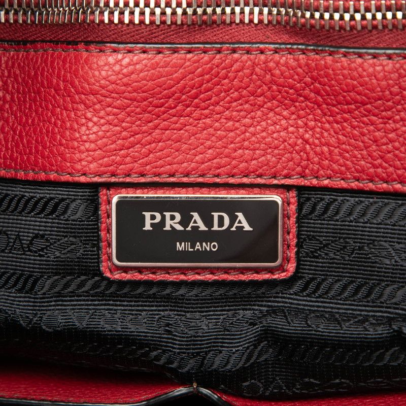Prada Tote Red Leather — view 5