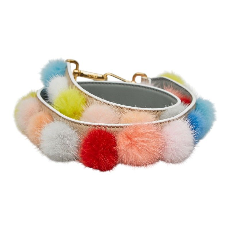 Fendi Strap Shoulder Multicolor Leather Fare — view 2