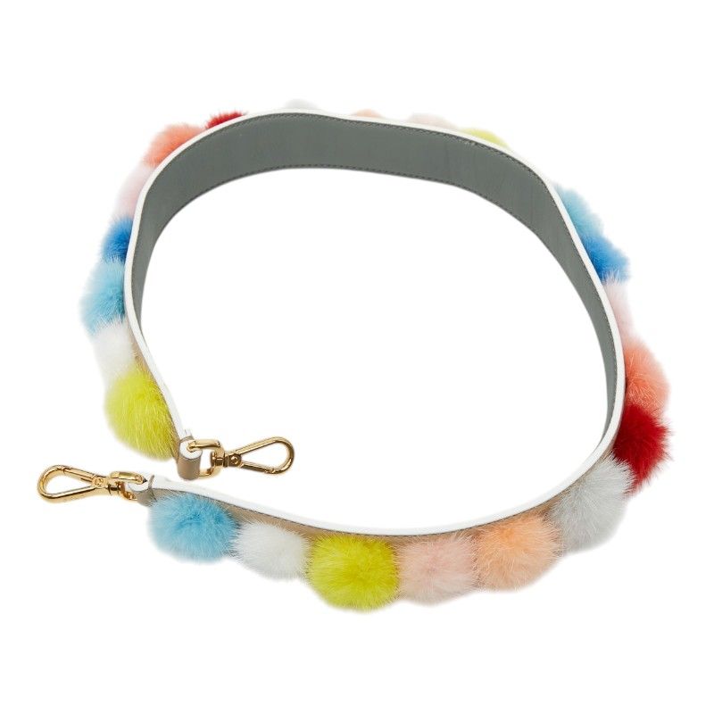 Fendi Strap Shoulder Multicolor Leather Fare — view 4