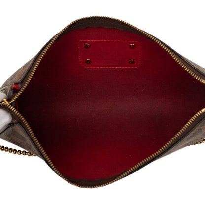 Louis Vuitton Damier Chain 2-Way Shoulder Bag Brown Leather — view 4
