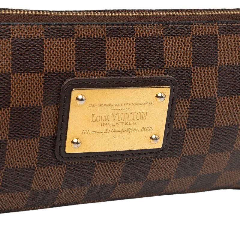 Louis Vuitton Damier Chain 2-Way Shoulder Bag Brown Leather — view 5