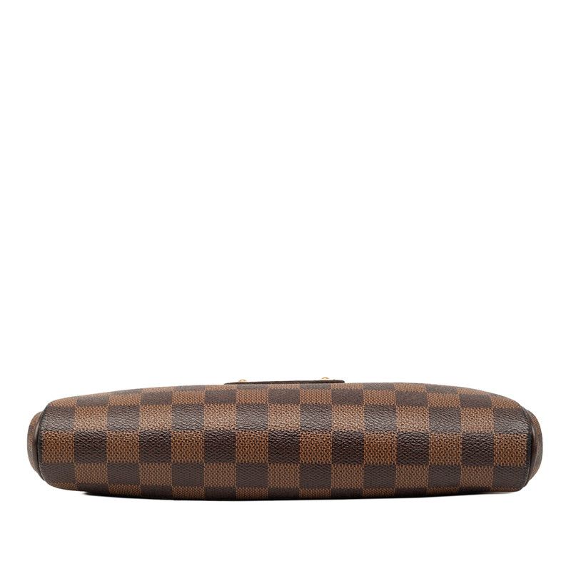 Louis Vuitton Damier Chain 2-Way Shoulder Bag Brown Leather — view 3