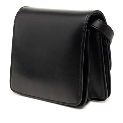 Celine Classic Box Small Shoulder Bag Black Leather — view 2