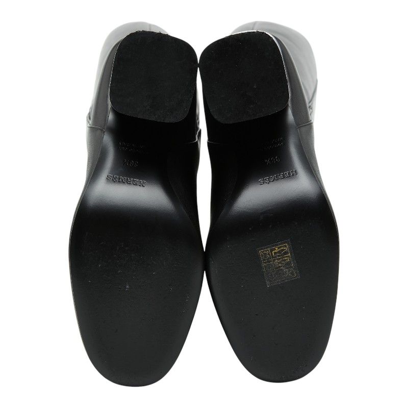 Hermes Ligier 90 Long Boots Heels 36.5 Black Calf — view 5
