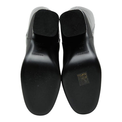 Hermes Ligier 90 Long Boots Heels 36.5 Black Calf — view 5