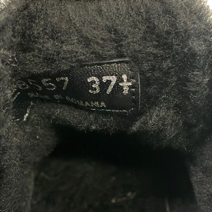 Miu Miu Sneakers 37.5 Khaki Black Visual Shearling — view 6