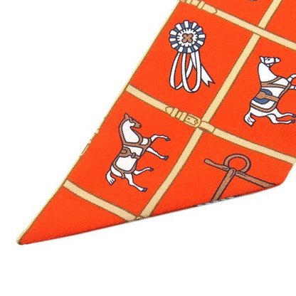 Hermes Twilly Scarf Orange — view 4