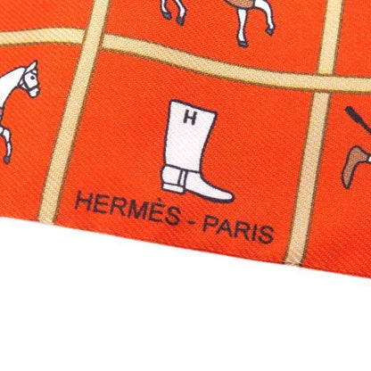 Hermes Twilly Scarf Orange — view 8