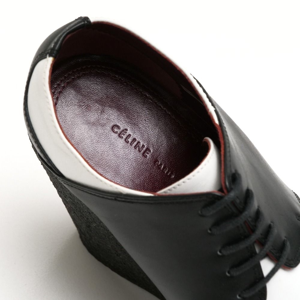 Celine Dress Shoes 36.5 Wedge Sole Bicolor — view 5